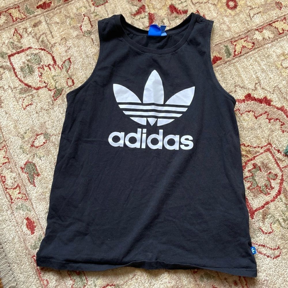 Women’s Adidas Graphic Black/White Tank Top Size Small